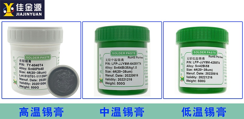 高、中、低溫錫膏